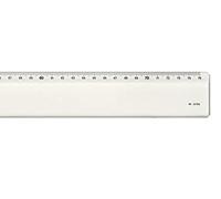 MINERVA Règle 75cm un biseau transparent