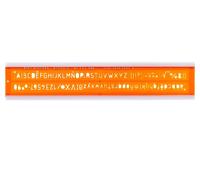 MINERVA Trace lettres hauteur 10 mm norme ISO, longueur 43,5 cm