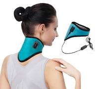 Minerve Chauffante Ceinture Cervicale Réglable avec 3 Niveaux de Température Tour de Cou Chauffante Ceinture de cou USB Chauffage Doux Protège-nuque Chaud Soulagement Douleur Cou Masion Bureau