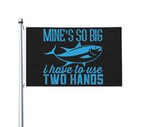 Mine'S Big Use Two Hand Fishing Flag For Room Guys - Drapeaux populaires double face - Décoration murale pour chambre de garçons - 0,9 x 1,5 m - Mine'S Big Use Two Hand Fishing Tapisserie Dortoir