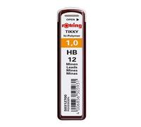 rOtring Mines pour porte-mines Tikky Hi-Polymer 1,0 mm HB – étui de 12 mines