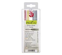 Mines De Rechange Pica 4020/Sb - 2,8 Mm, Étui 8 Mines Assorties (4 Graphite, 2 Rouge, 2 Jaune)