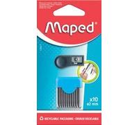 Maped – Mines de rechange pour compas HB 2 mm – Taille‑mine incluse – Lot de 10