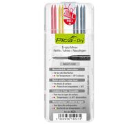 Pica Marker Kit de 8 mines de rechange PICA 4020 pour crayon Pica-Dry