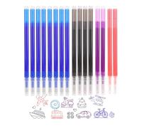 Mines de recharge pour stylo à encre gel effaçable, hauteur 13 cm, pointe 0,7 mm, recharges avec rouleau effaçable (compatible avec Pilot FriXion)