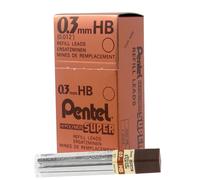 Mines Pentel Super Hi-Polymer 0,3 mm HB, bo te de 12 tubes (300-HB)