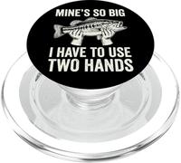 Mine's So Big I Have to Use Two Hands Poisson Trophée PopSockets PopGrip pour MagSafe
