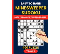 Minesweeper Sudoku Puzzle Book Vol. 5: 400 Easy to Hard Sudoku Mine Puzzles for All Skill Levels: A Progressive Challenge - From Beginner to Expert in Minesweeper Sudoku