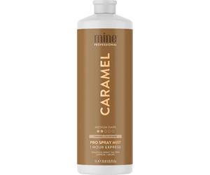 MineTan Bronzage Professionnel en Spray | Caramel - Correctrice de Couleur, 1 heure Tan Instant Express, Faux Autobronzant Solution, Visage et Corps, Un Fini Doré, Lumineux et Naturel, 1L