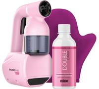 MineTan Bronze Babe Home Spray Tan Kit Pink - Inclut Double Dark 8oz Professional Spray Tan Solution + Fake Tan Mitt