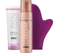 MineTan Foam Medium Dark set + Bronzing Lotion a rukavice