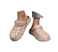 Minetom Chaussures De Jardin Homme Sabots Chausson Douce Anti-Slip Pantoufle Extérieur Intérieur Sandales De Plage A Kaki 39 EU