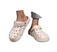 Minetom Chaussures De Jardin Homme Sabots Chausson Douce Anti-Slip Pantoufle Extérieur Intérieur Sandales De Plage A Blanc 42 EU