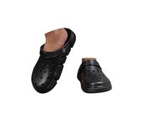 Minetom Chaussures De Jardin Homme Sabots Chausson Douce Anti-Slip Pantoufle Extérieur Intérieur Sandales De Plage A Noir 43 EU
