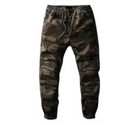 Minetom Pantalon De Jogging Homme Cargo Sport Pantalons De Survêtement Training avec Poches Pantalon De Travail Joggers Activewear Sweatpants B Camouflage 02 XXL