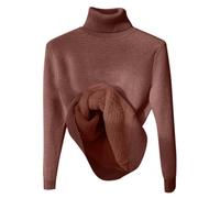 Minetom Pull Col Roulé Femme Pullover Polaire Thermique Hauts | Doublé, Manches Longues, Basique Chandail, Hiver sous-vêtement, Casual Tops, Confortable et Chaud