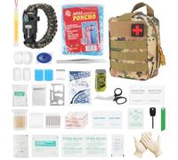 Mineup 198pcs Trousse De Premiers Secours, Trousse De Secours Complète Militaire, Tactique Militaire Traumatisme Trousse De Premiers Soins, Trousse De Secours Militaire Pour Maison Camping Chasse