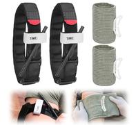 Mineup 2 Pièces Garrot Tourniquet, 2 Pièces Bandage Israélien de 6", Ensemble de bandages de garrot, pour Les Urgences Graves en Plein Air et La Randonnée de Contrôle des Pertes de Sang