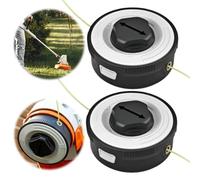 Mineup 2pcs Tête De Débroussailleuse Avec Bouton En Acier Robuste, Tête De Rechange, Tête De Fil Pour Débroussailleuse, C3-2 Pour Stihl FSA 57, FSE 52, FSA57, FSE52