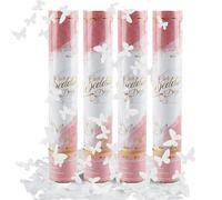 Mineup 4 * Canon Confettis Mariage, 30 cm Canons à Confettis Colorés, Cano Confett Anniversaire, Portée 3-5 m, Confett Biodegradables, Cano à Confet pour Anniversaire, Mariage, Fête, Carnaval, Noël