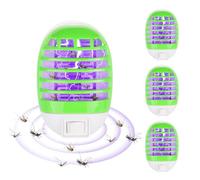 Mineup 4 Pièces Lampe Anti-moustiques Électrique, Moustique Tueur Lampe, Moustiquaire Électrique avec Lumière, UV Électriqu Anti-Moustiqu pour Maison, Intérieur, Cuisine, Salon, Chambre