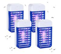 Mineup 4 Pièces Lampe Anti-moustiques Électrique, Moustique Tueur Lampe, Moustiquaire Électrique avec Lumière, UV Électriqu Anti-Moustiqu pour Maison, Intérieur, Cuisine, Salon, Chambre