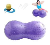 Mineup Ballon Gym Cacahuète, 90x45cm Ballon d'exercice, Ballon De Grossesse, Ballon De Yoga, Ballon De Fitness Cacahuète, Peanut Ball pour Yoga, Pilates, Thérapie, Grossesse