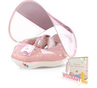 Mineup Bouee Bebe, Bouee Bebe Avec Pare Soleil, Anneau De Natation Pour Bébé, Bouée De Sauvetage Gonflable Pour Enfants, Flotteur De Piscine Gonflable, Pour Enfants De 6 À 24 Mois(L)