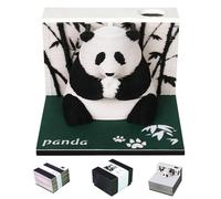 Mineup Calendrier 3D 2026, Notes Autocollantes Créatives, Sculpture Panda, Calendrier de Bureau Créatif et Porte-Stylo, Calendrieres de Bureau 365 Jours pour Écoration De Maison, École, Noël