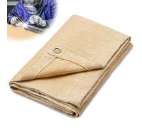 Mineup Couverture De Soudage Robuste, 1,2 X 1,8 M Couverture De Soudage Ignifuge, Couverture Anti Feu en Fibre De Verre, Tapis Anti Feu, Rideau De Soudage pour La Soudure Professionnelle Et Robuste