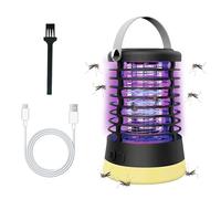 Mineup Lampe Anti Moustique, Destructeur D'insectes Électrique, UV Tueur D'Insectes Électrique, Tue de Moustiques USB Rechargeable avec 3 Modes D'éclairage pour Camping, Jardin, Balcon et Chambre
