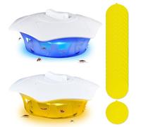 Mineup Mineup Piège À Puces, 2PCS Piège À Lampe À Puces, Piège À Puces en Dôme avec 20 Disques Adhésifs, Piège pour Puces, Lampe De Piégeage De Puces pour Chambre Coucher Salon Cuisines