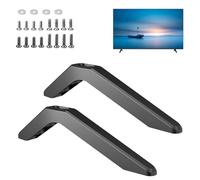 Mineup Pieds de Piédestal de Base TV Universels, Pied TV Universel, Support de Table Smart TV avec Vis, Support TV Universel pour la Plupart des téléviseurs de 32, 40, 49, 50, 55 Pouces