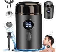 Mineup Portable Mini Capsule Shaver, 2 in 1 Capsule Razor, Sopami Mini Shaver USB rechargeable, Automatique Lavable Rasoir Electriques Hommes, pour la Maison, le Bureau, les Voyages Daffaires