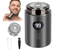 Mineup Portable Mini Capsule Shaver, 2 in 1 Capsule Razor, Sopami Mini Shaver USB rechargeable, Automatique Lavable Rasoir Electriques Hommes, pour la Maison, le Bureau, les Voyages Daffaires