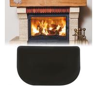 Mineup Tapis Ignifuge pour cheminée, Tapis Ignifuge pour cheminée, Tapis de Protection Semi-Circulaire, protège Les sols des braises des étincelles, Tapis Ignifuge et Anti-Chaleur (102 x 50 cm)