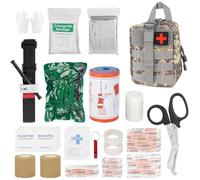 Mineup Trousse de Secours Complète, 54 PCS Trousse de Secours Voiture,Trousse de Premiers Secours,Trousse de Secours Militaire, Pochette médecine tactique pour Maison, Voiture, Camping, Camouflage