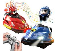 Mineup Voiture Telecommandé Enfant, 2 Pièces Auto Tamponneuse Télécommandé Multijoueur, Drift Voiture RC avec Musique légère, Voiture télécommandée pour Enfants à partir de 6 Ans