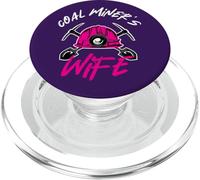 Mineur de Charbon, Femme de l'industrie minière, travailleur minier Souterrain PopSockets PopGrip pour MagSafe