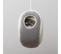 Mineweii Hamster Weasel Hamac lit suspendu en forme de grotte en peluche courte pour petits animaux (gris)