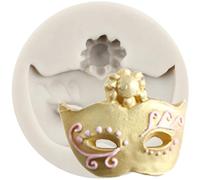 MINFEIDMS Mini Masque De Mascarade Silicone Bonbons Fondant Moules Pour Décoration De Gâteaux Cupcake Topper Chocolat Gomme Pâte Polymère Argile