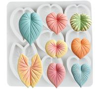 MINFEIDMS Moule en silicone en forme de feuille de lotus pour fondant | Moule à bonbons en forme de feuilles de nénuphar pour décoration de gâteau en résine, chocolat, bonbons, argile polymère