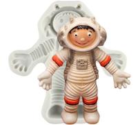 MINFEIDMS Moule En Silicone Pour Chocolat Astronaute Moule Sur Le Thème De L'espace Pour La Décoration De Gâteaux De Fête D'anniversaire Décoration De Cupcake Bonbons Chocolat Pâte De Gomme Argile