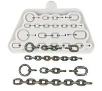 MINFEIDMS Moule en silicone pour décoration de gâteaux Motif chaîne de bateau pirate Pâte polymère