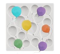 MINFEIDMS Moules en silicone à ballons pour fondant ballon moule à chocolat pour fête prénatale décoration de gâteau décoration de cupcake pâte à fleurs bonbons argile polymère