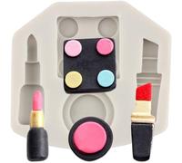 MINFEIDMS Outils de maquillage Moules en silicone pour rouge à lèvres, fard à paupières, fondant pour décoration de gâteaux, cupcakes, bonbons, chocolat, pâte à sucre, argile polymère