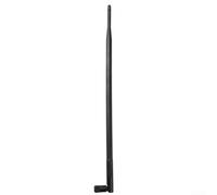 Minflora Antenne WiFi double bande 12 dBi 2,4 GHz 5 GHz RP-SMA à gain élevé, antenne omnidirectionnelle de 39,5 cm compatible avec les routeurs Buffalo WHR Series, adaptateurs USB et PCI