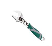 Minflora Clé à molette courte multi-usages rande ouverture en chrome vanadium pour bricolage et plomberie (25,4 cm, vert)