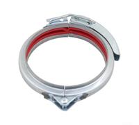 Minflora Collier de serrage en acier galvanisé 80-300 mm avec mécanisme de libération rapide pour conduits ronds et canons Diamètre réglable 160 mm