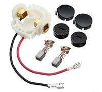 Minflora Ensemble de porte-balais de charbon pour outils rotatifs Makita CB430 BGA450 BGA452 DGA452 BGD800 BJS160 BJS161 GA400 avec brosses et couvercles en plastique et métal